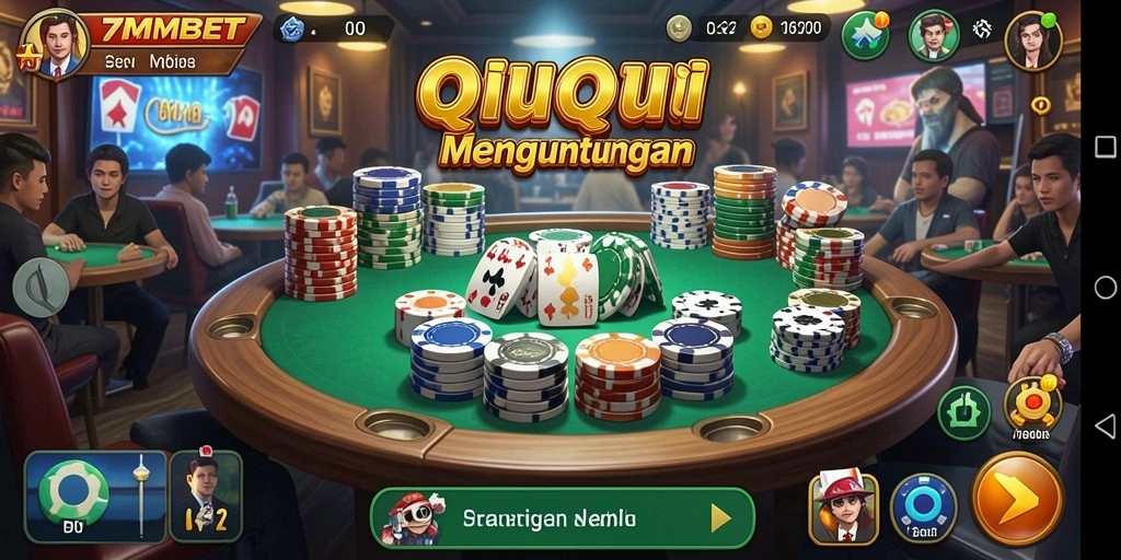 Screenshot gameplay QiuQiu yang mendebarkan di 7MMBET.