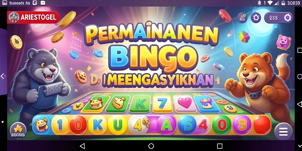 Tampilan gameplay Bingo ARIESTOGEL yang seru dan menarik.