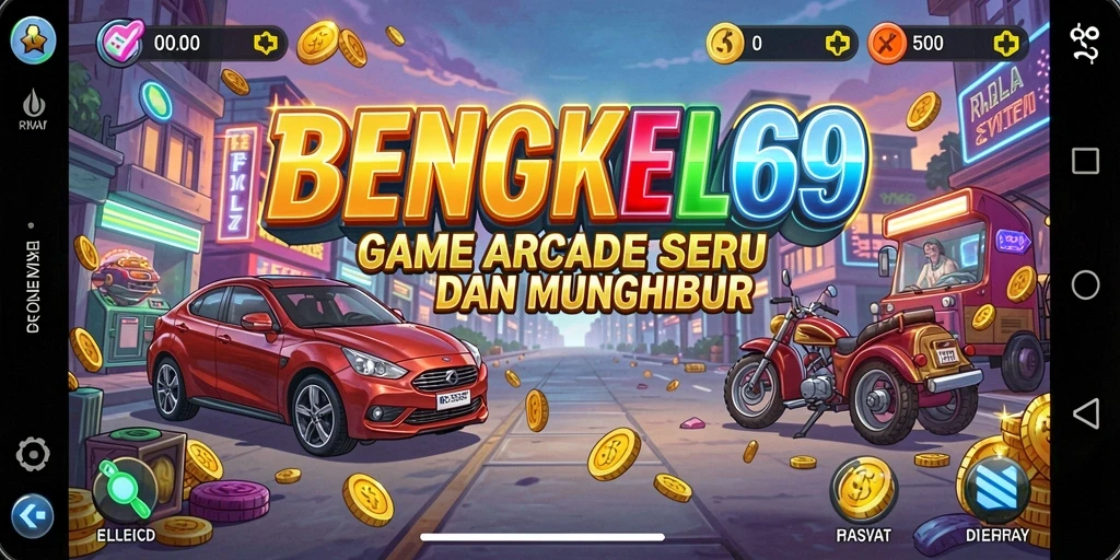 Tangkapan layar menunjukkan aksi seru dalam gameplay BENGKEL69.
