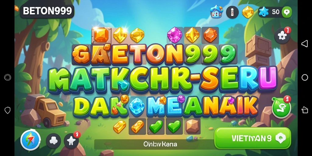 Gameplay menarik dari BETON999 yang menampilkan tantangan Match-3.