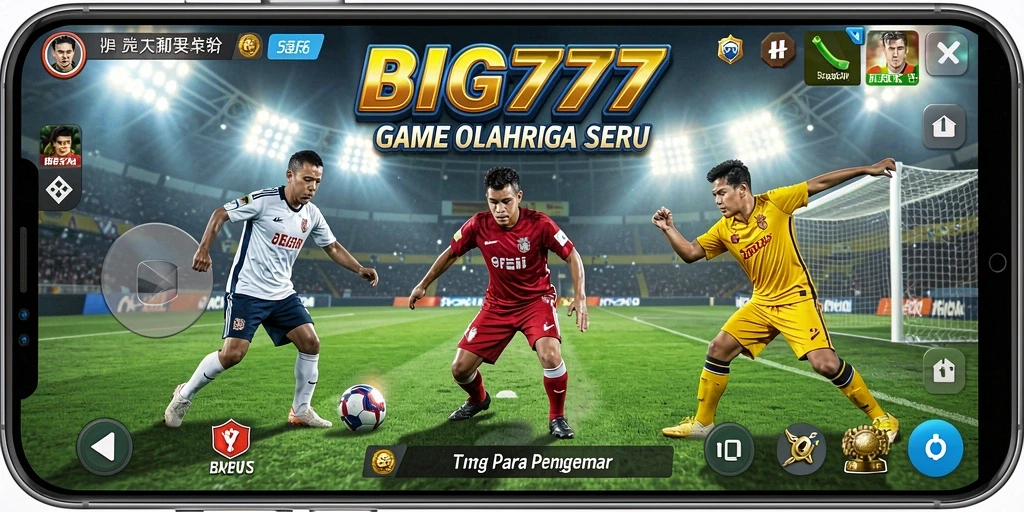 Tampilan gameplay seru dalam BIG777 dengan grafis olahraga yang menarik.