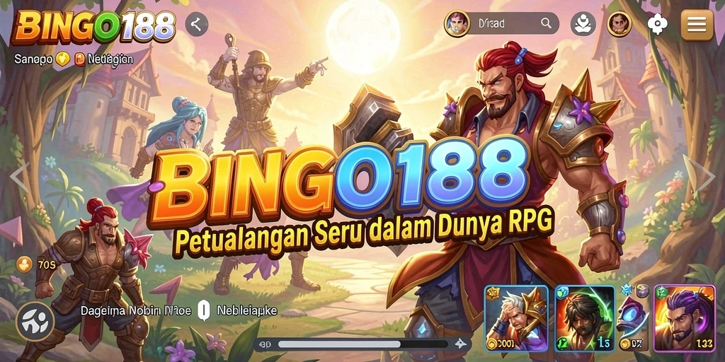 Gameplay seru BINGO188 dengan karakter dan misi menarik.