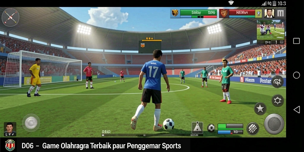 Tangkapan layar D06 menampilkan momen seru dalam pertandingan olahraga.