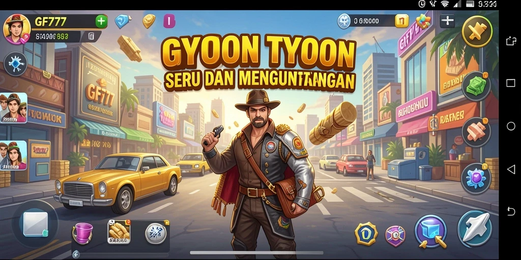 Tampilan menarik dari gameplay Tycoon yang menyenangkan.