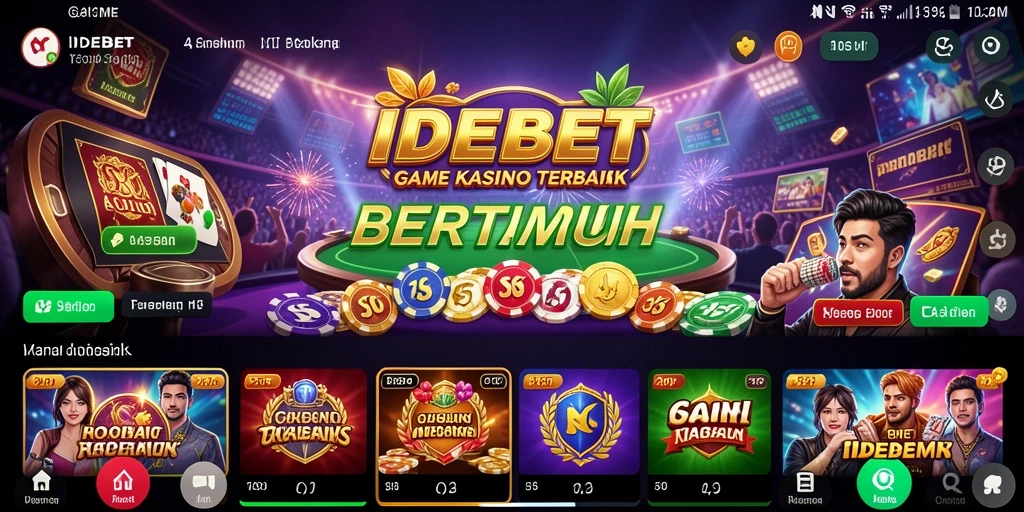 Tampilan menarik dan seru dari gameplay Kasino IDEBET.