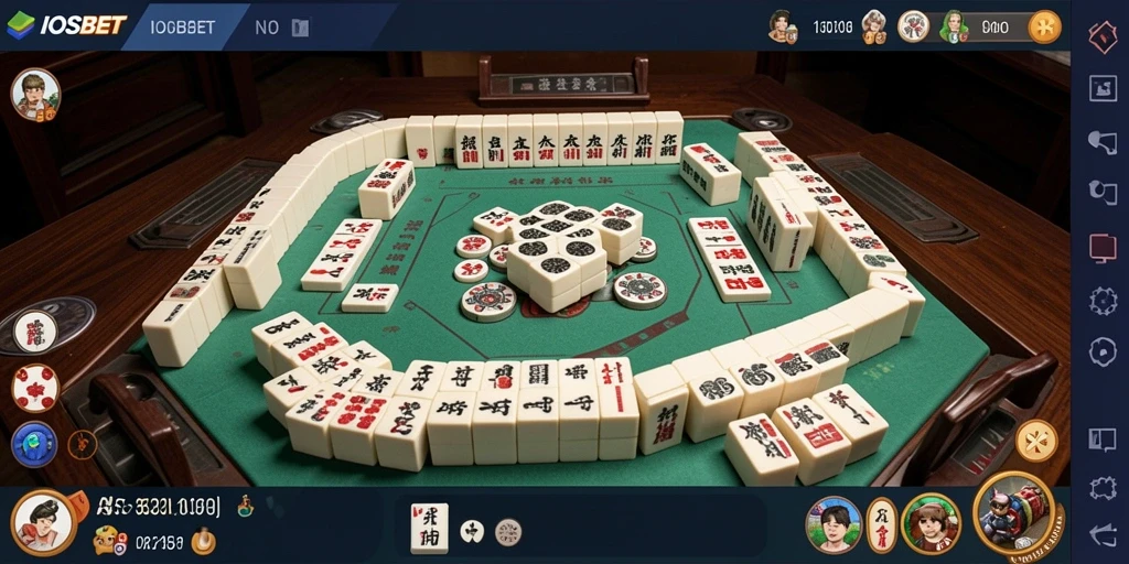 Tampilan gameplay Mahjong yang seru dan kompetitif di IOSBET.