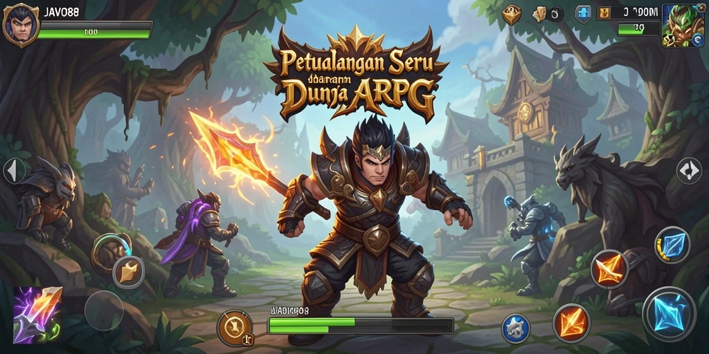 Screenshot gameplay <strong>JAVO88</strong> menampilkan pertarungan epik di dunia yang menakjubkan.