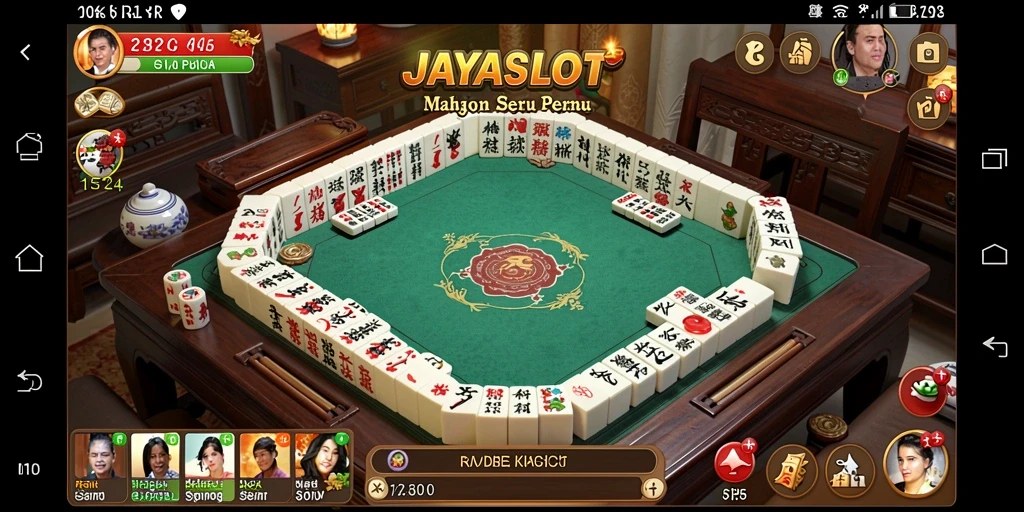 Tampilan gameplay seru dalam JAYASLOT yang menampilkan strategi Mahjong.