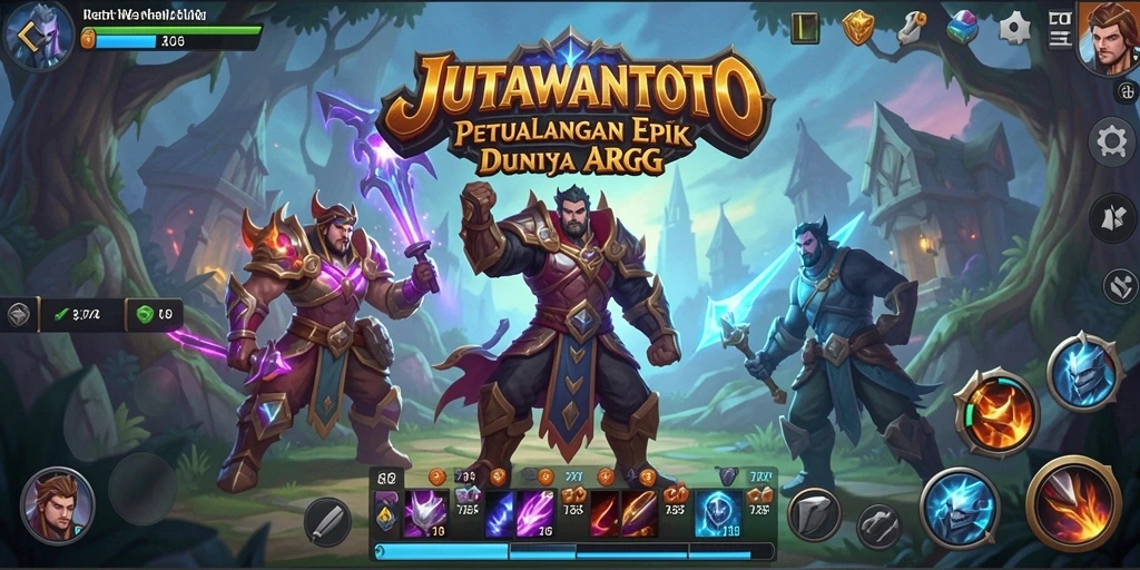 Screenshot menampilkan aksi pertarungan mendebarkan dalam JUTAWANTOTO.