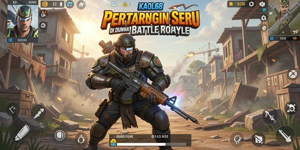 Gameplay seru KAOL68 di arena Battle Royale.