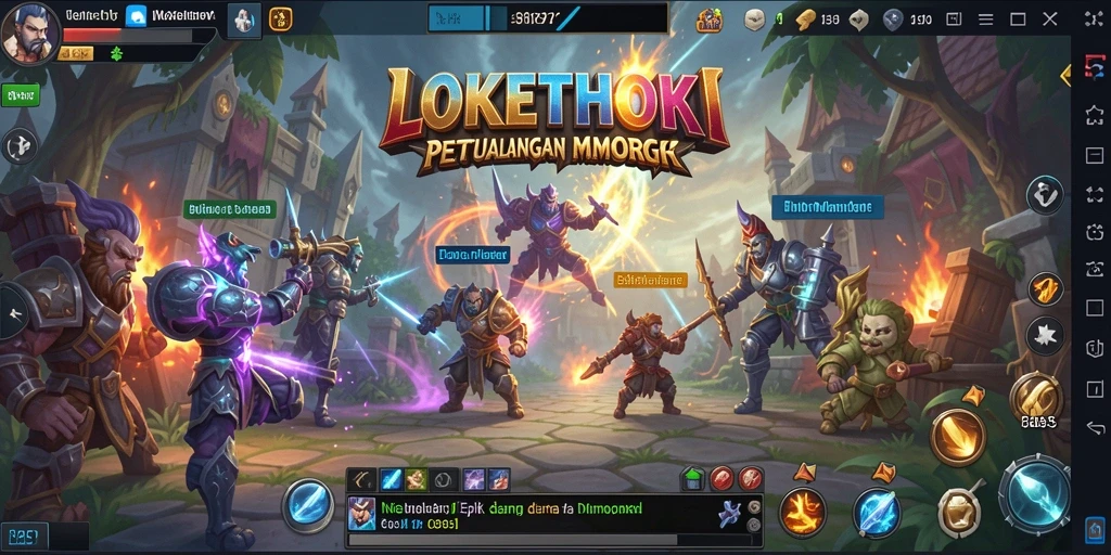 Tampilan gameplay <strong>LOKETHOKI</strong> yang penuh aksi dan strategi.