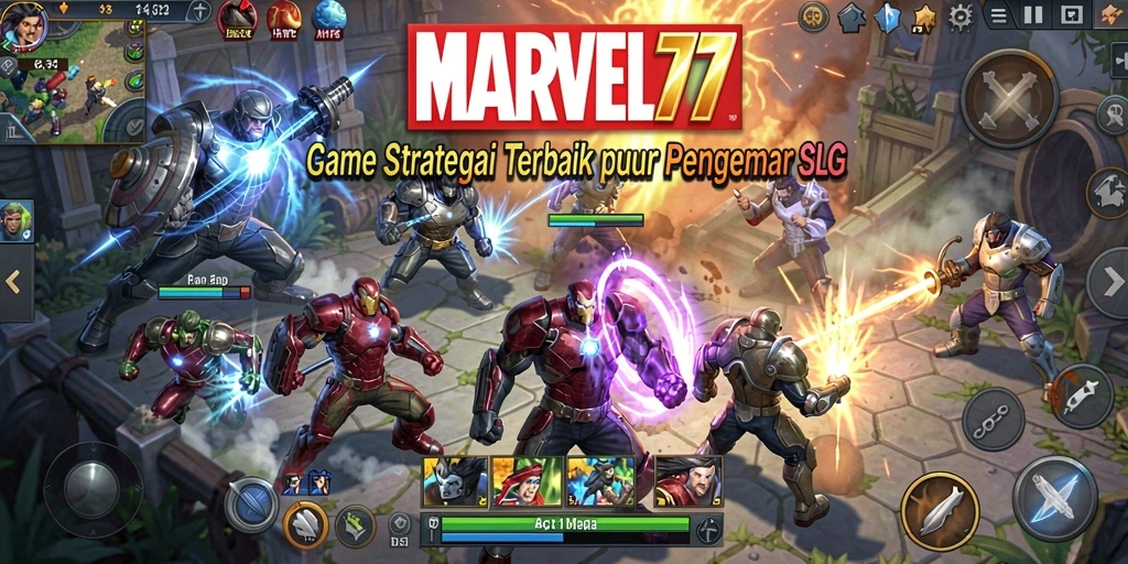 Tampilan gameplay <strong>MARVEL77</strong> yang menarik dan penuh aksi dari karakter Marvel.