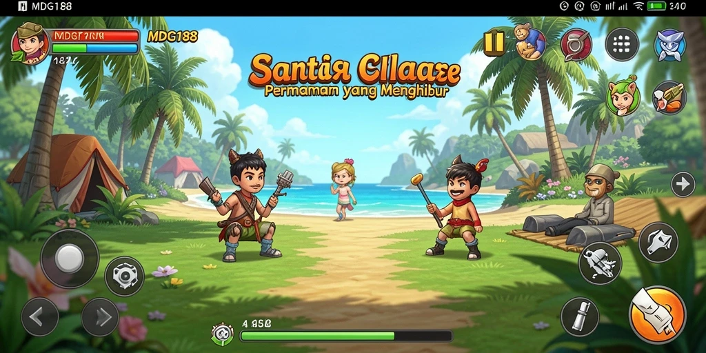 Tampilan gameplay seru MDG188 yang penuh warna.