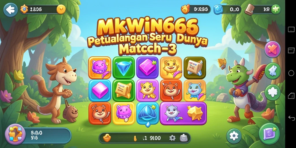 Tangkapan layar dari gameplay seru MKWIN666 yang penuh warna.