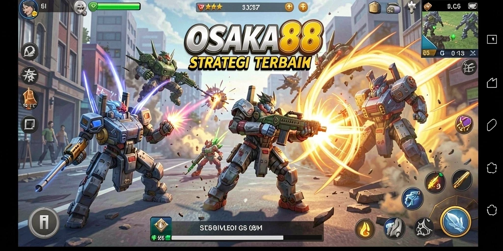 Gambaran gameplay OSAKA88 yang mendebarkan dan strategis.