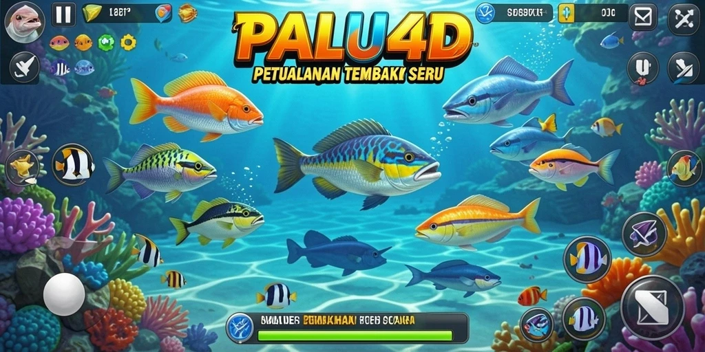 Tampilan gameplay menembak ikan yang seru dan menarik di PALU4D.