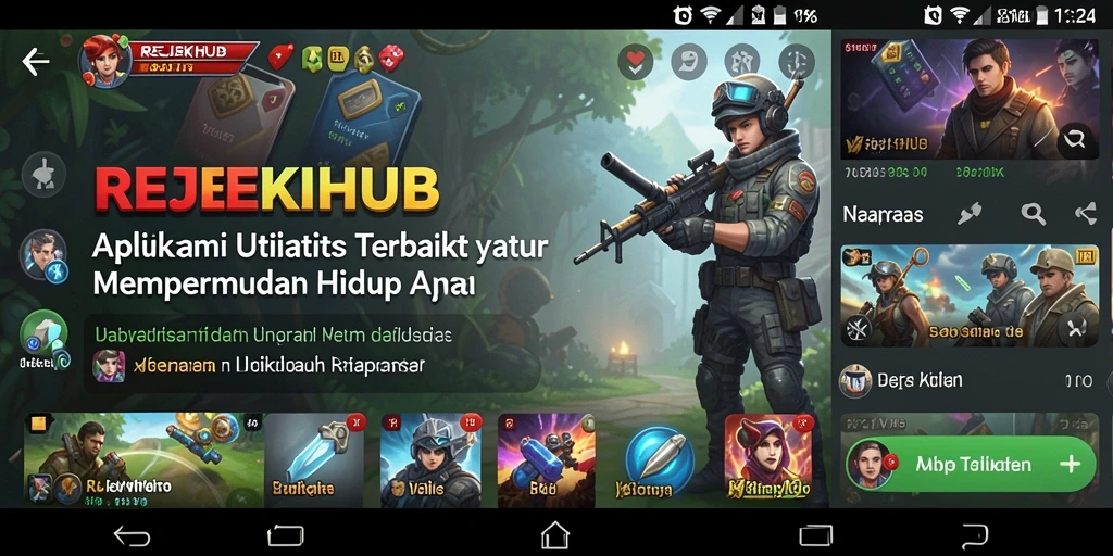 Tampilan antarmuka utama REJEKIHUB yang memudahkan navigasi.