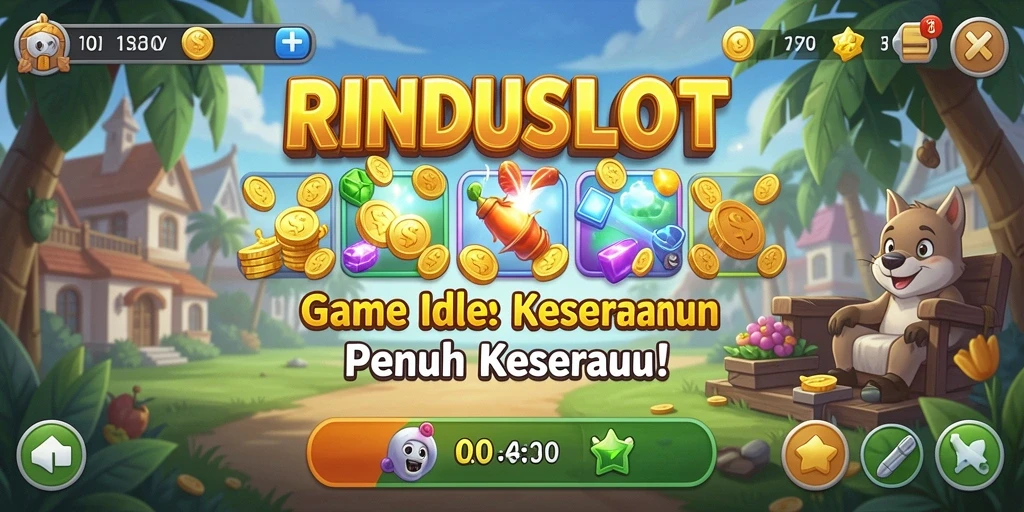 Tampilan gameplay RINDUSLOT yang menarik dan penuh warna.