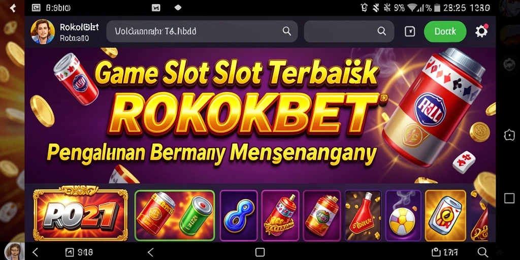 Tampilan gameplay Slot ROKOKBET yang memukau dan mengasyikkan.