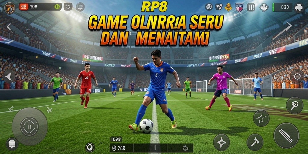 Screenshot menampilkan gameplay seru dari RP8 dalam pertandingan olahraga.