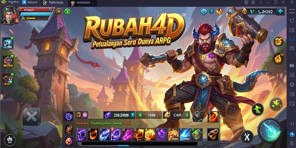 Gambaran menarik dari aksi gameplay ARPG RUBAH4D.
