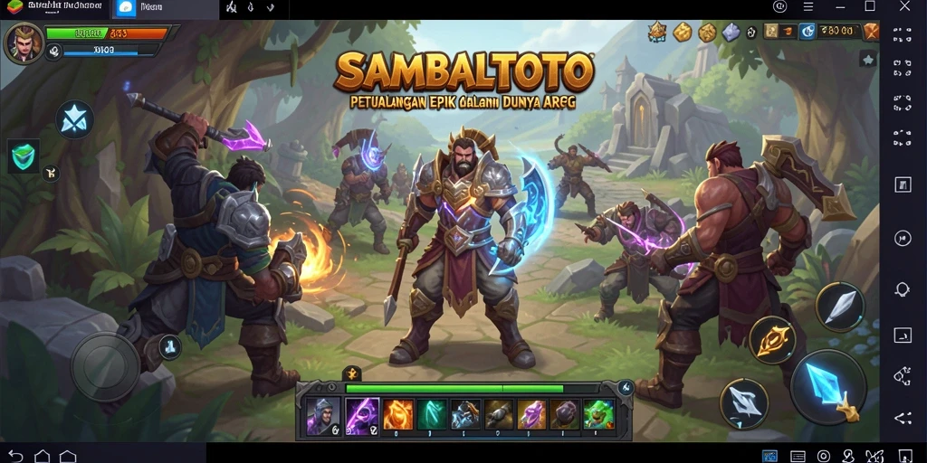 Tampilan menakjubkan dari gameplay ARPG di SAMBALTOTO.