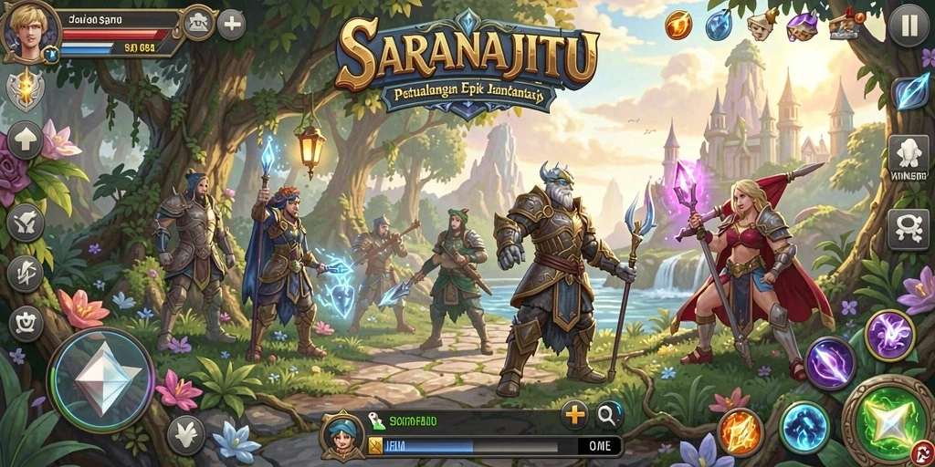 Gameplay seru SARANAJITU dengan petualangan mendebarkan.