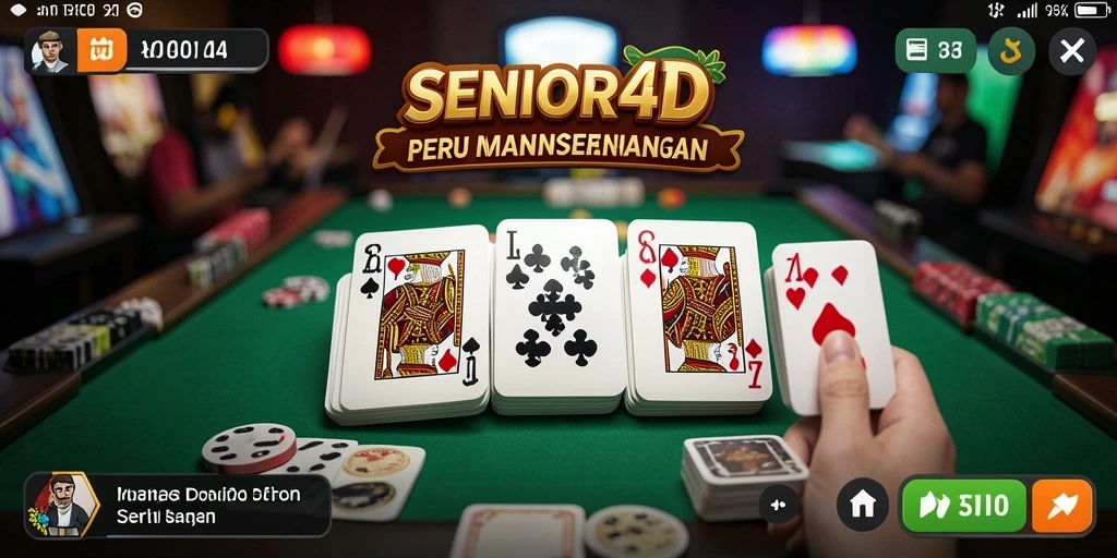 Tampilan gameplay SERU di SENIOR4D dengan Domino.