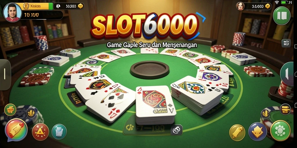Gameplay seru dan interaktif dari game Gaple SLOT6000.