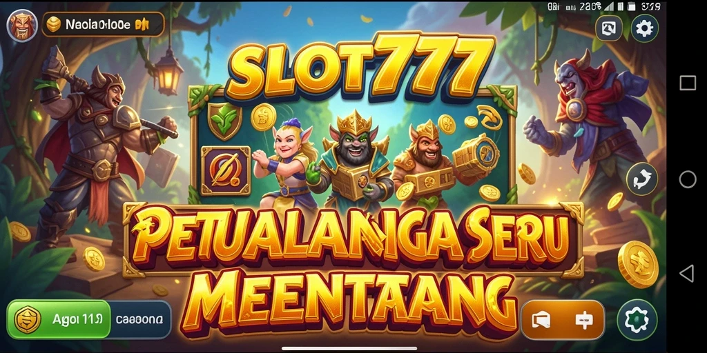 Tampilan gameplay SLOT777 yang mendebarkan dengan petualangan seru.