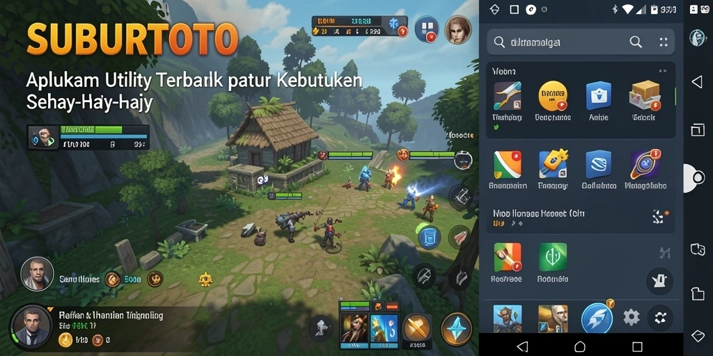 Tampilan utama aplikasi SUBURTOTO menampilkan fitur pengingat dan manajemen tugas.