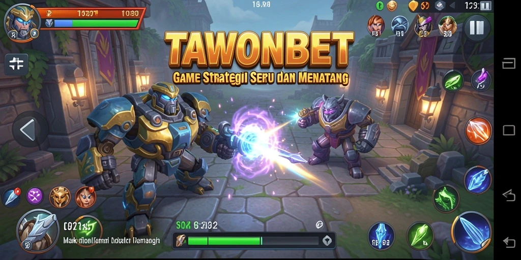 Tampilan gameplay seru dan strategi mendalam di TAWONBET.