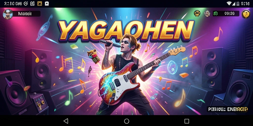 Gambaran gameplay YAGAOHEN yang mengasyikkan dengan berbagai tantangan musik.